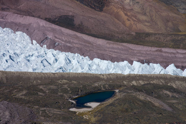 Gletscher im Korridor, Vilcanota, Peru