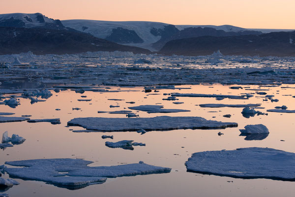 Sermilik, Johann Petersen Fjord mit Inlandeis, Grönland