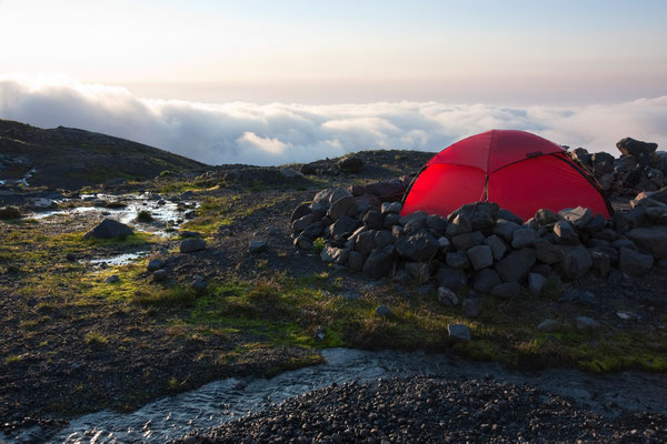 Hogsback-Camp, Mt Baker, North Cascades, USA