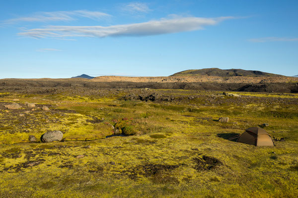 Camp an Guðlaug mit Hágöngur