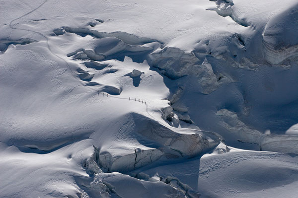 Bellavista-Gletscher vom Bernina, Schweiz