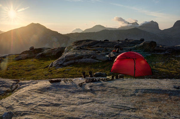 Midtitinden, Heggmovatnet, Sjunkhatten NP, Norwegen