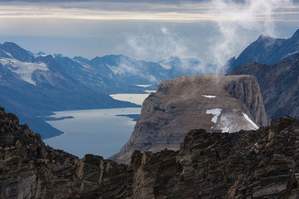 namenlose Berge über dem Qinngertivaq, Grönland