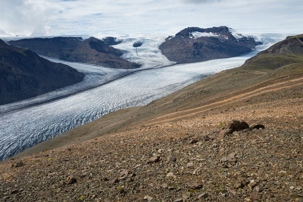 Skálafellsjökull und Heinabergsjökull von Geitakinn
