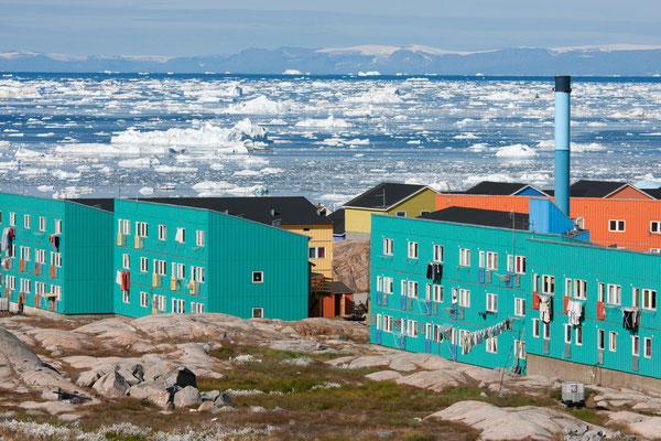 Ilulissat mit Diskobucht und Disko-Insel