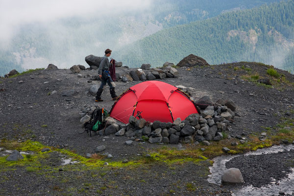 Hogsback-Camp, Mt Baker, North Cascades, USA