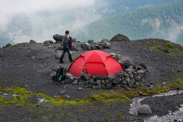 Hogsback-Camp, Mt Baker, North Cascades, USA