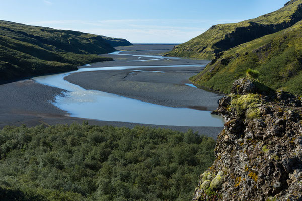 Nupsá mit Innribrekkur und Núpsstaðaskógur