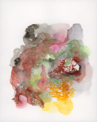 2019年3月26日, 紙に水彩/ watercolor and on paper, 244x196mm, 2019/03/26