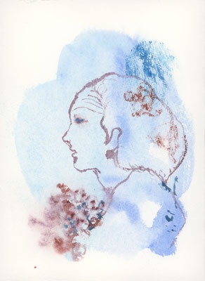 2024年7月15日b, 紙に水彩,watercolor on paper,250x172mm, 2024/07/15