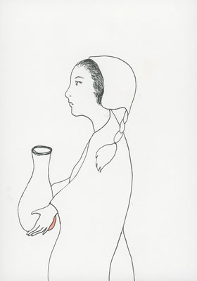 2024年1月8日, 紙にインク, ink on paper, 249x172/mm, 2024/01/08