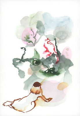 2023年1月22日, 紙に水彩,watercolor on paper, 242x168mm, 2022/01/22