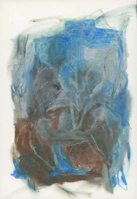 2013年4月10日a, 紙にパステル/pastel on paper, 251x177mm, 2013/04/10a 