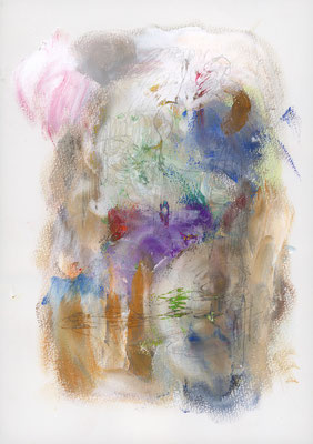 2018年12月14a日, 紙にパステル/pastel on paper, 249x171mm, 2018/12/14a
