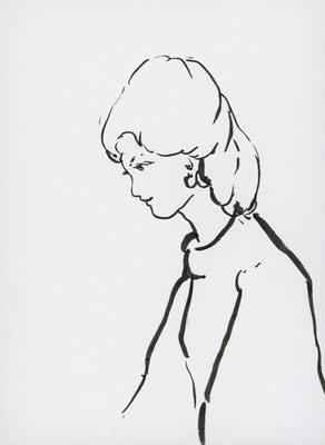2022年1月10日, 紙にインク, ink on paper , 174x122mm, 2022/01/10