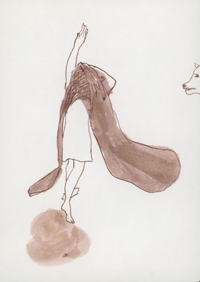2012年9月11日b,紙にインク/ink on paper, 170x118mm, 2012/09/11b