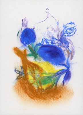 2018年12月22日, 紙にパステル/pastel on paper, 174x122mm, 2018/12/22