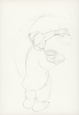 2013年4月14日, 紙に鉛筆/ pencil on paper, 251x177mm, 20120414