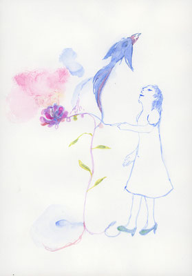 2017年10月23日, 紙に水彩/ watercolor on paper, 249x172mm, 2017/10/23