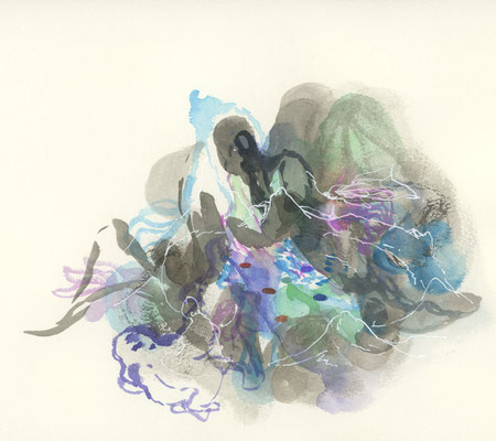 2015年12月07日, 紙に水彩、インク/ watercolor and ink on paper, 278x227mm, 2015/12/07