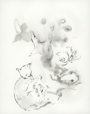 2022年12月11日, 紙に水彩,watercolor on paper, 244x190mm, 2022/12/11