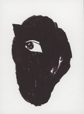 2013年10月24日a, 紙にインク/ ink on paper, 173x122mm, 2013/10/24a