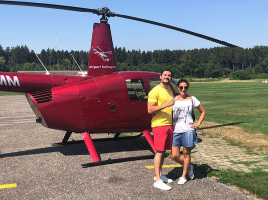 Elite Flights, Robinson R 44, HB-ZMM, Tarmac Beromünster, Helirundflug, Helikopterflug Luzern Beromünster