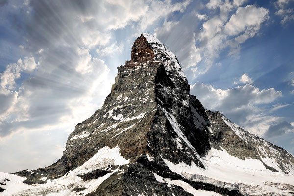 Elite Flights, Alpenrundflug mit Gletscherlandung, Helikopterflug,  Gletscherflug, Gletscherapéro, Zermatt, Matterhorn