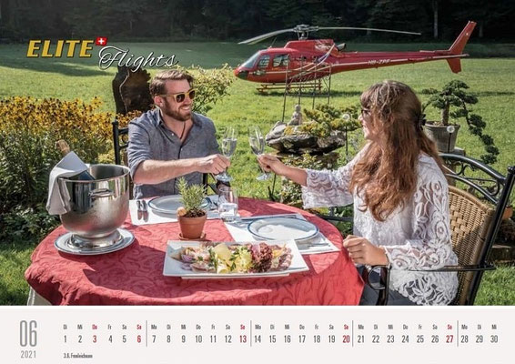 Elite Flights Kalender 2021, Juni, AS 350 B2 Ecureuil, HB-ZPF, Madiswil