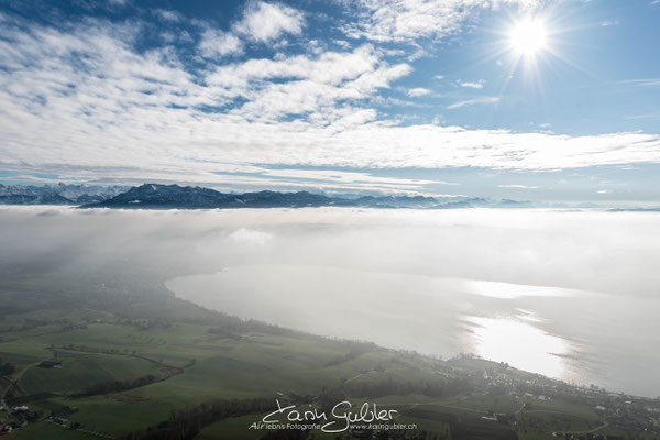 Elite Flights, Luftaufnahmen, Karin Gubler, Film- und Fotoflüge, Pilatus, Sempachersee, Fotoflug