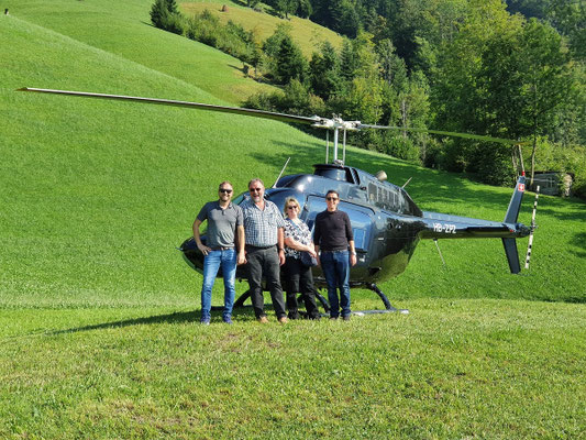 Elite Flights, Bell 206 Jet Ranger, HB-ZPZ, Luzern-Beromünster, Burezvieriflug, Helikopterflug, Schwanden NW