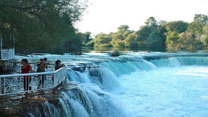 Manavgat River Boat Tour with Waterfall & Bazaar