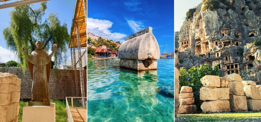 Demre Myra Kekova Tagestour von Antalya-Belek-Side-Alanya