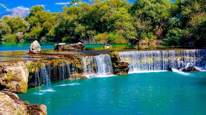 Manavgat River Boat Tour with Waterfall & Bazaar
