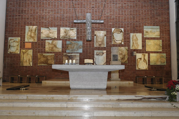 Einzelausstellung, Kirche St. Barbara "Leibreflexion", Gelsenkirchen 2016