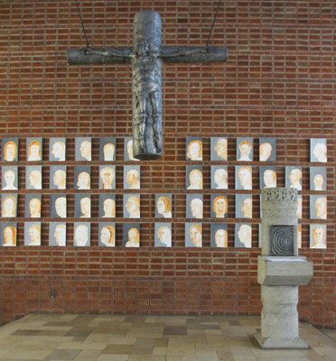 Einzelausstellung, Kirche St. Barbara "ideopsis humana - Frage nach der Identität", Gelsenkirchen 2017