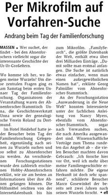 Hellweger Anzeiger Unna vom 03.08.2009