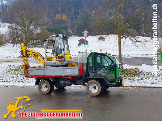 Spezial-Baggerarbeiten Adrian Krieg GmbH, Eschenbach Telefon 079 586 32 47 Aushub Erdverschiebung Geländemodulation Auffüllen Ausebnen