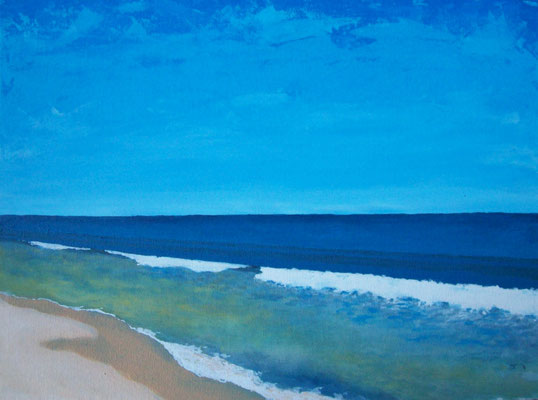 Strand, Acryl auf Leinwandplatte