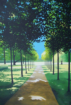 Allee im Bagno (Steinfurt), Acryl / Leinwand 100*70 (verkauft)