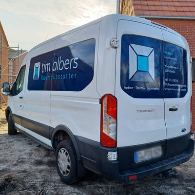 Autobeschriftung Raumausstatter tim albers