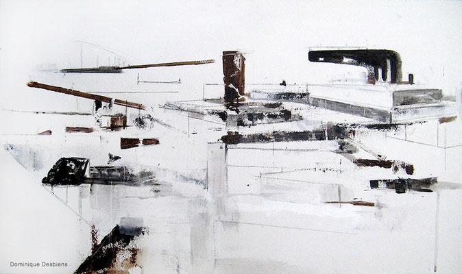Paysage abstrait #6 — 17.5 x 28.5"