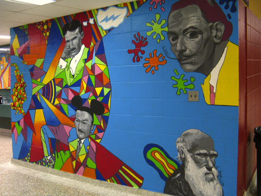 À la manière d'Okuda, École Gabrielle-Roy, Châteauguay