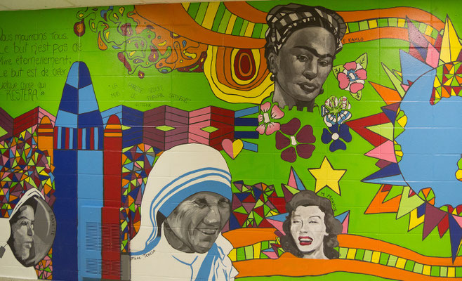 À la manière d'Okuda, École Gabrielle-Roy, Châteauguay