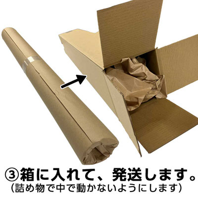（３）箱に入れて、発送します