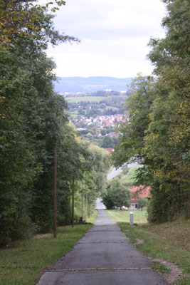 Die alte Poststraße am Bindlacher Berg