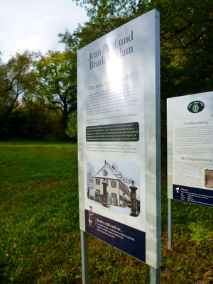 Im kleinen Schlosspark von Gut Meyernberg Groß- und Sonderstation 131 »Jean Paul und Bruder Adam« 