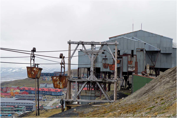 Stillgelegte Verladestation einer Kohlemine