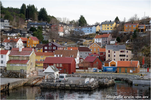 Malerische Quartiere wie überall in Norwegen