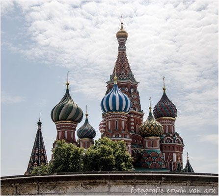 Moskau, roter Platz.  Basilius-Kathedrale